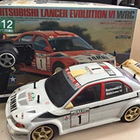 タミヤ 1 10 RC 三菱ランサーエボリューション Ⅳ WRC 完成品